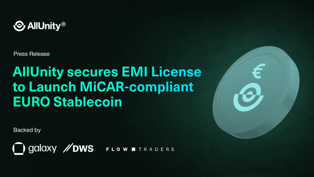 AllUnity secures BaFin EMI License to Launch its MiCAR-compliant EURO stablecoin