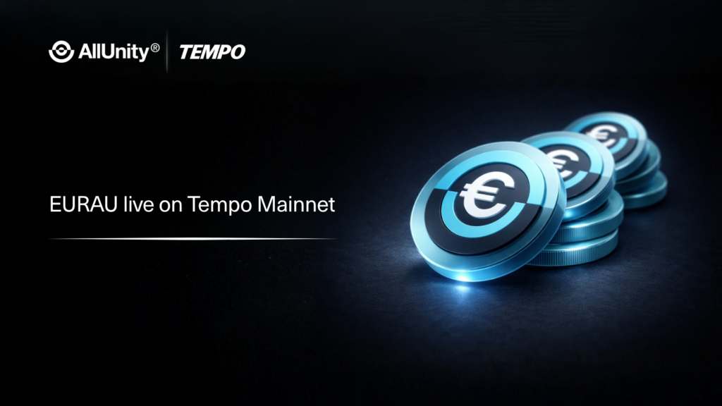 EURAU Goes Live on Tempo Mainnet, Powering the Next Wave of Euro Liquidity Onchain
